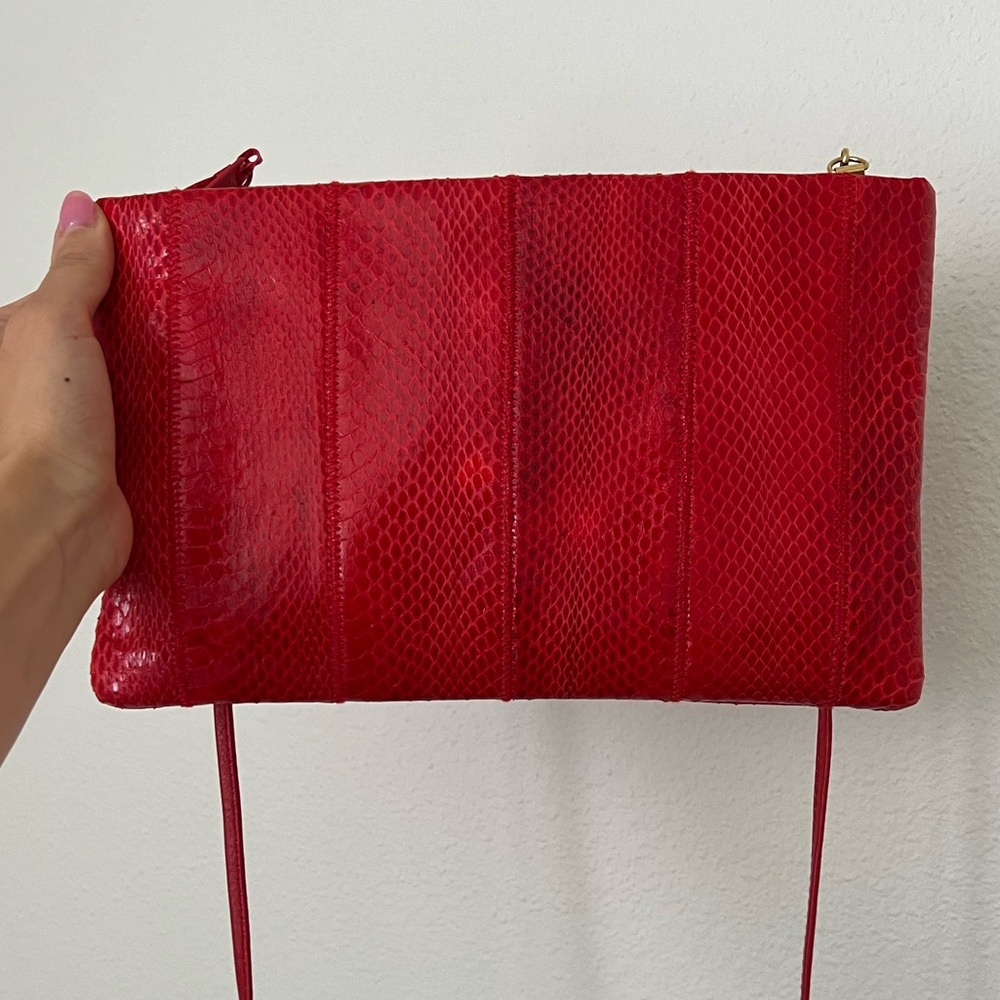VINTAGE SNAKE SKIN Clemente Purse